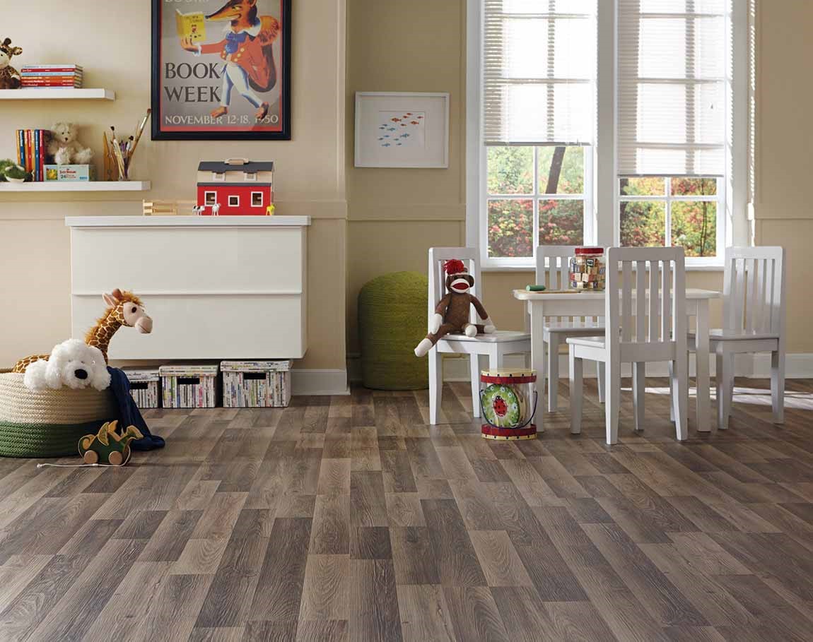 hardwood flooring in kids playroom