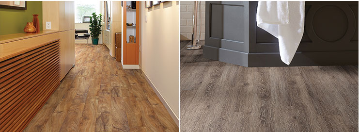 Vinyl flooring bathroom kitchen rooms